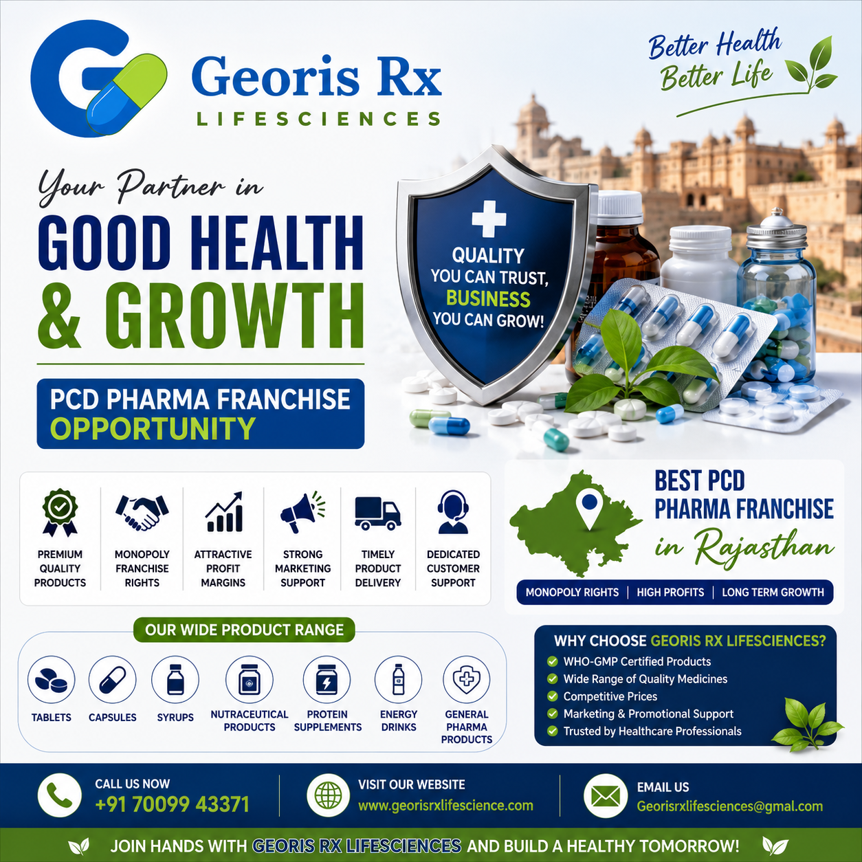Best PCD Pharma Franchise in Rajasthan