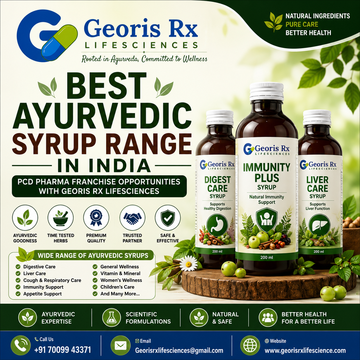 Best Ayurvedic Syrup Range in India – Georis Rx Lifescience